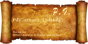 Pásztori Ildikó névjegykártya