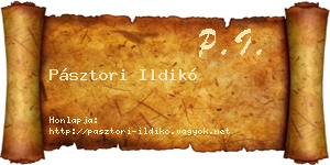 Pásztori Ildikó névjegykártya
